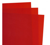 Ζελατίνα PVC Διάφανη Κόκκινο 50x70cm 0,20mm