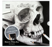 Μολύβια Σετ Black & White Skull Edition Box 25τεμ Cretacolor