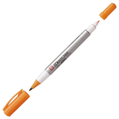 Μαρκαδόρος Διπλός IDenti-Pen Orange Sakura