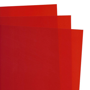 Ζελατίνα PVC Διάφανη Κόκκινο 50x70cm 0,20mm