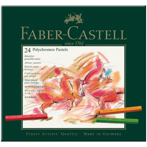 Σετ Καρέ Παστέλ Polychromos 24τεμ Faber Castell