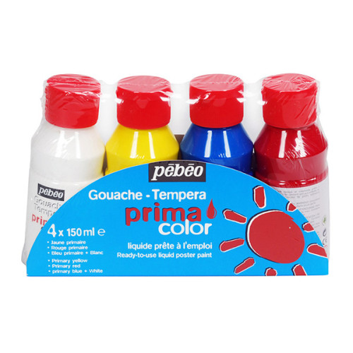 Σετ Τέμπερες Basic Primacolor 4τεμ 150ml Pebeo