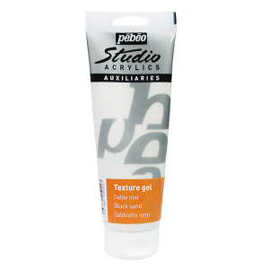 Sand Gel Acryl Studio Black 250ml Pebeo