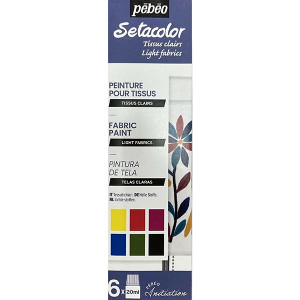 Σετ Χρώματα Για Ύφασμα 6x20ml Setacolor Light Fabrics Pebeo