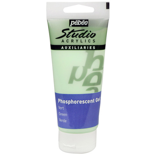 Gel Phosphorescent Glow In The Dark Green 100ml Pebeo