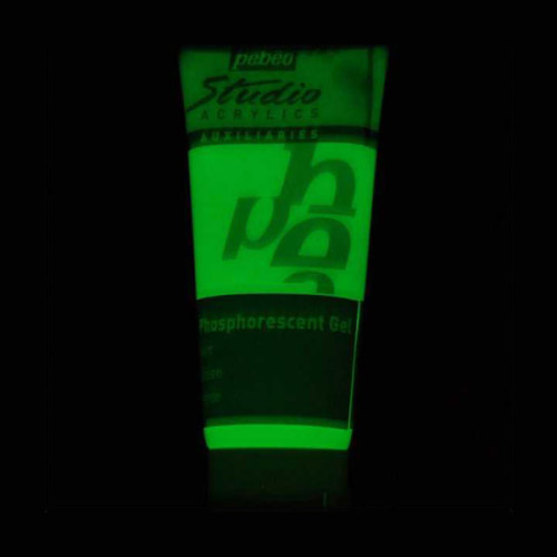 Gel Phosphorescent Glow In The Dark Green 100ml Pebeo