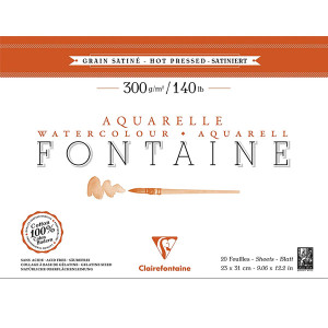 Μπλοκ Fontaine 23x31cm 300g HP-GS 20φ Clairefontaine Rhodia