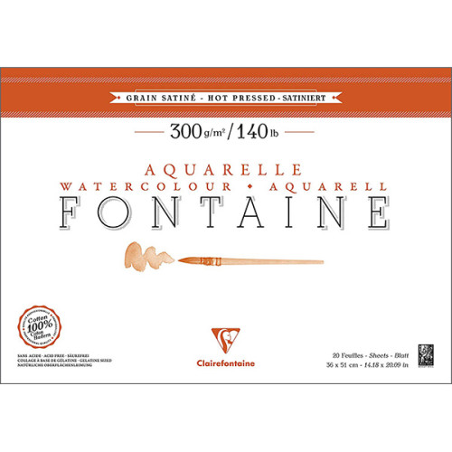 Μπλοκ Fontaine 36x51cm 300g HP-GS 20φ Clairefontaine Rhodia