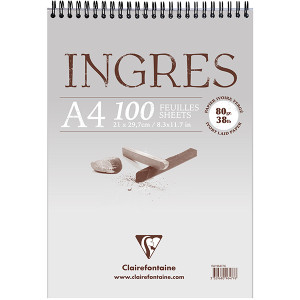 Μπλοκ Ingres Α4 21x29,7cm 80g 100φυλλο Clairefontaine Rhodia