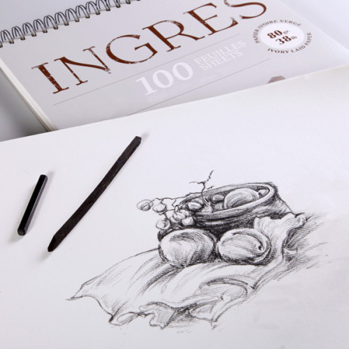 Μπλοκ Ingres Α4 21x29,7cm 80g 100φυλλο Clairefontaine Rhodia