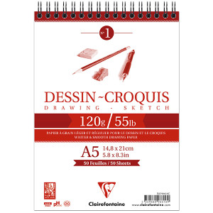 Μπλοκ Dessign Croquis 14,8x21cm 120g 50φυλλο Clairefontaine Rhodia