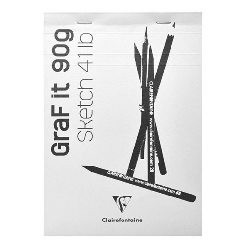 Μπλοκ GRAF IT A6 10,5x14,8cm 90g 80φυλλο Clairefontaine Rhodia