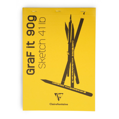 Μπλοκ GRAF IT A4 21x29,7cm 90g 80φυλλο Clairefontaine Rhodia