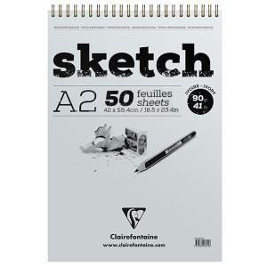 Μπλοκ Sketch Ivory 42x59,4cm 90g 50φυλλο Clairefontaine Rhodia