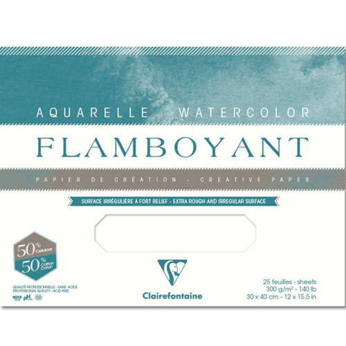 Μπλοκ Flamboyant 24x32cm 300g 20φ Clairefontaine Rhodia