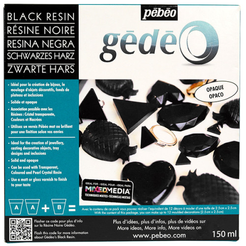 Ρητίνη Χύτευσης 150ml Colour Resin Black Pebeo