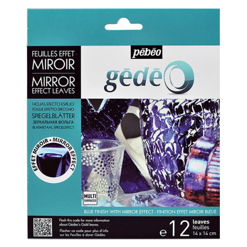 Φύλλα Mirror Effect 12τμχ 14x14 cm Gedeo Blue