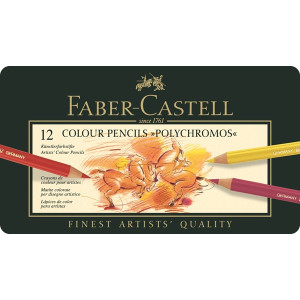 Σετ Μολύβια Polychromos 12τεμ Faber Castell