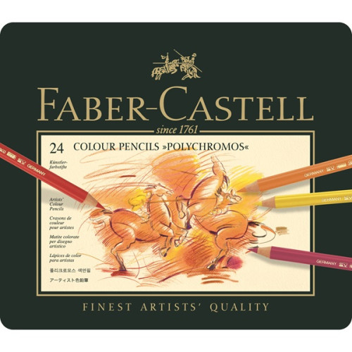 Σετ Μολύβια Polychromos 24τεμ Faber Castell