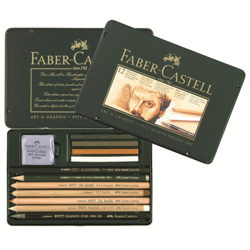 Σετ Pitt Monochrome 12τεμ 112960 Faber Castell