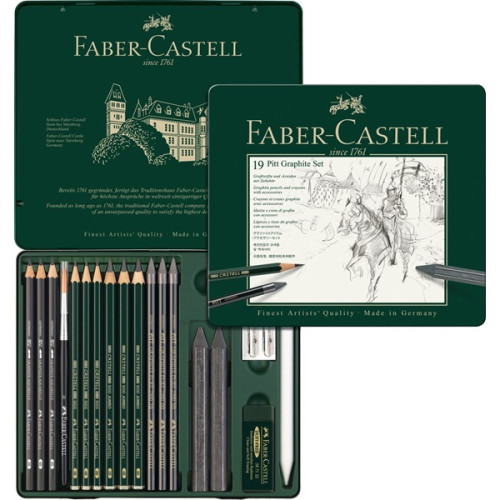 Σετ Pitt Graphite 19τεμ. 112973 Faber Castell