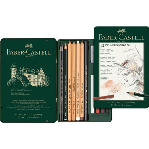 Σετ Pitt Monochrome 12τεμ 112975 Faber Castell