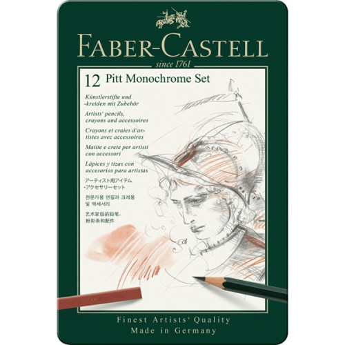 Σετ Pitt Monochrome 12τεμ 112975 Faber Castell