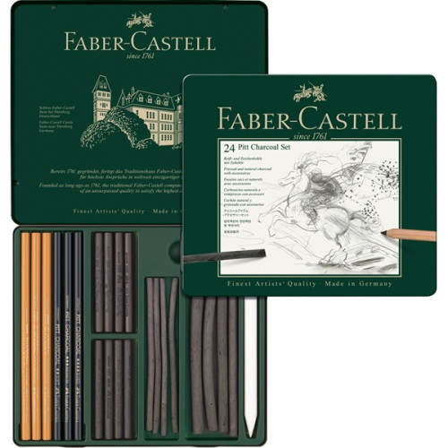 Σετ Pitt Charcoal 24τεμ 112978 Faber Castell