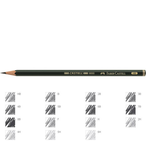 Μολύβι Σχεδίου 9000 HB Faber Castell