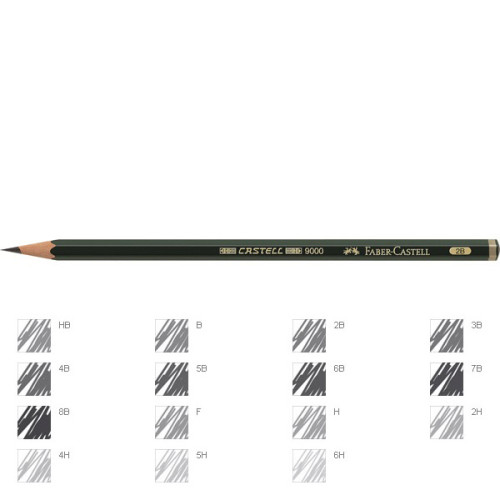 Μολύβι Σχεδίου 9000 2B Faber Castell