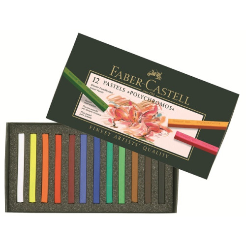 Σετ Καρέ Παστέλ Polychromos 12τεμ Faber Castell