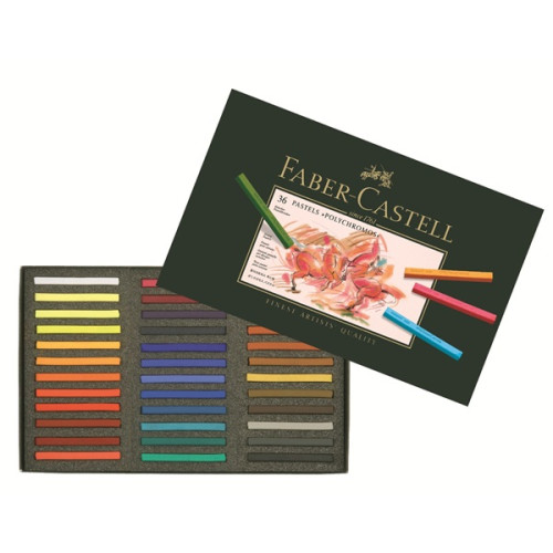 Σετ Καρέ Παστέλ Polychromos 36τεμ Faber Castell