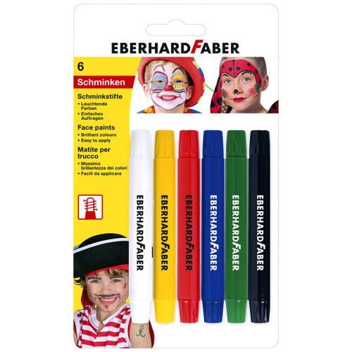 Face Paints Σετ Maxi Sticks 6 Χρώματα Eberhard Faber