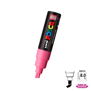 Posca 8mm Chisel Slanted - Pink 13