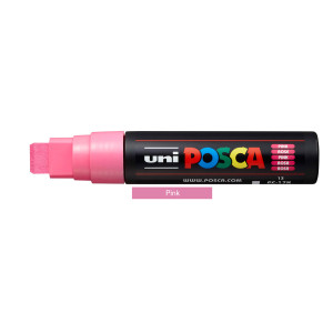 Posca 15mm Chisel Straight - Pink 13