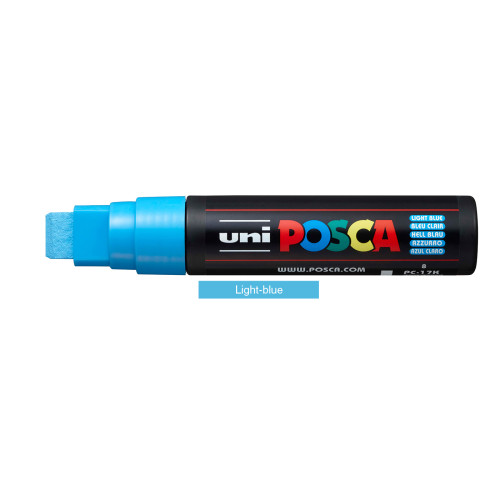 Posca 15mm Chisel Straight - Light Blue 8