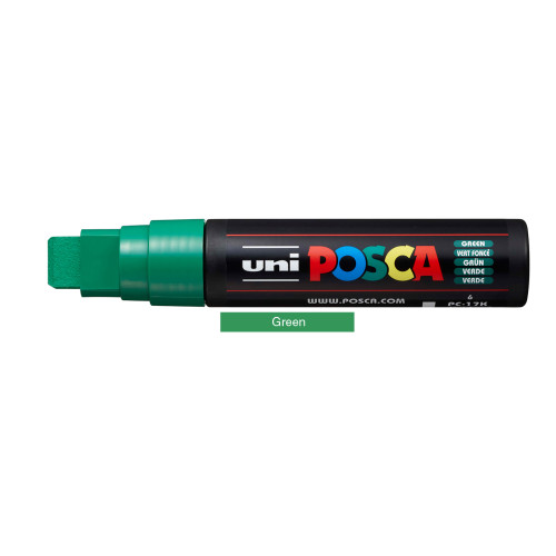 Posca 15mm Chisel Straight - Green 6