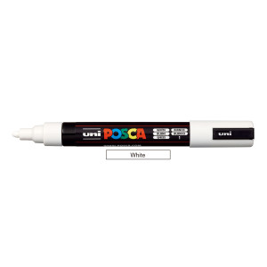 Posca 1.8-2.5mm Bullet - White 1