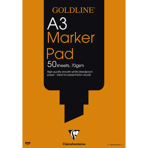 Μπλοκ Marker Goldline A3 29,7x42cm 70g 50φ. Clairefontaine Rhodia