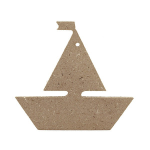 Διακοσμητικό MDF 4mm Καραβάκι 10x9,2cm