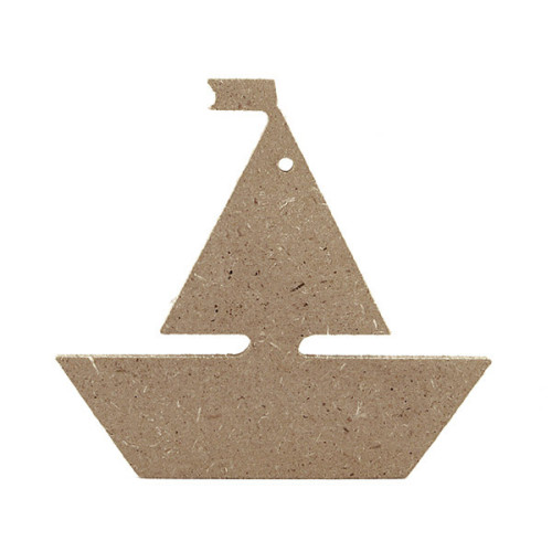 Διακοσμητικό MDF 4mm Καραβάκι 10x9,2cm