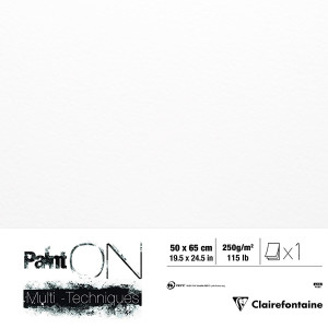 Χαρτί Mixed Media Paint`ON Blanc 50x65cm 250g Clairefontaine