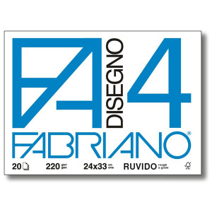 Μπλοκ Fabriano4 24x33cm 220gr 20φυλλο Ruvido (Matte) Fabriano