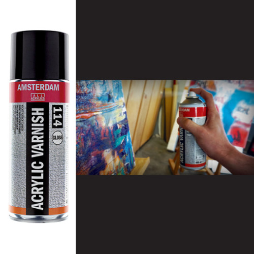 Σπρέι Βερνίκι Gloss Acryl Varnish Amsterdam 114 400ml Talens