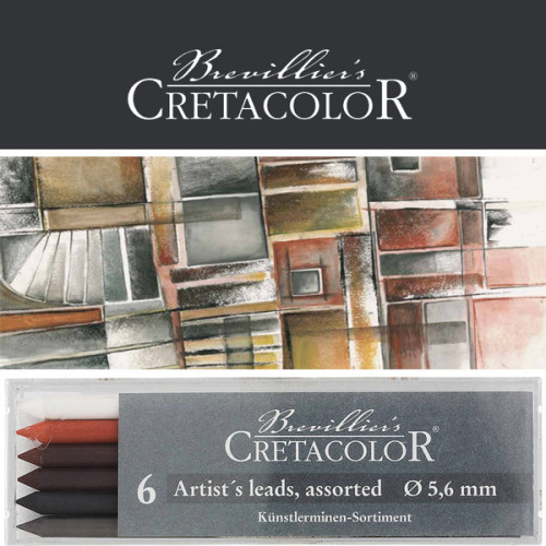 Μύτη 5,6mm - 6 Διαφορετικές Μύτες Cretacolor