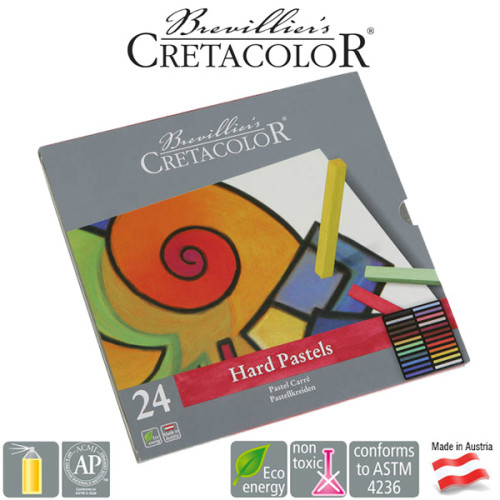 Σετ Καρέ Παστέλ 24τεμ Cretacolor