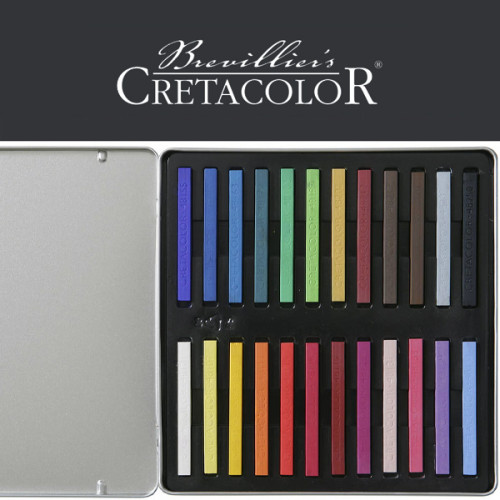 Σετ Καρέ Παστέλ 24τεμ Cretacolor