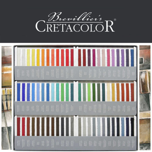 Σετ Καρέ Παστέλ 72τεμ Cretacolor