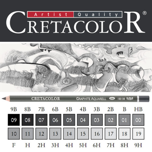 Μολύβι Σχεδίου 8B Graphite Aquarell Cretacolor