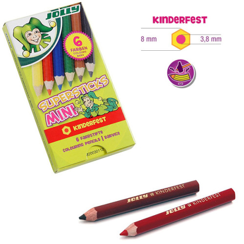 Σετ Μολύβια Supersticks Mini 6τεμ Jolly